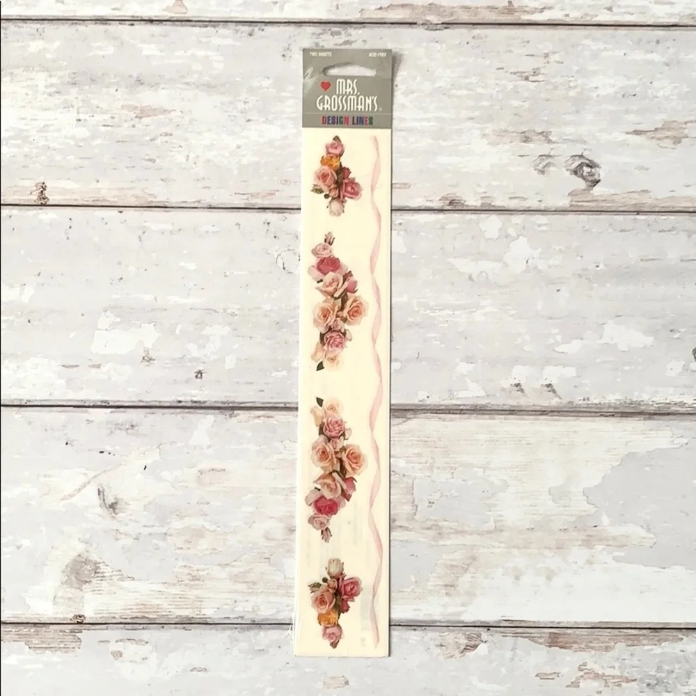 Pink Rose Formal Flower Decal Stickers Home Decor Crafts NEW